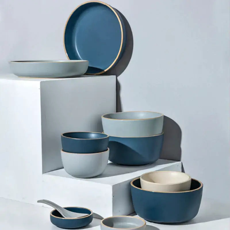 Gold Trimmed Ceramic Bowl
