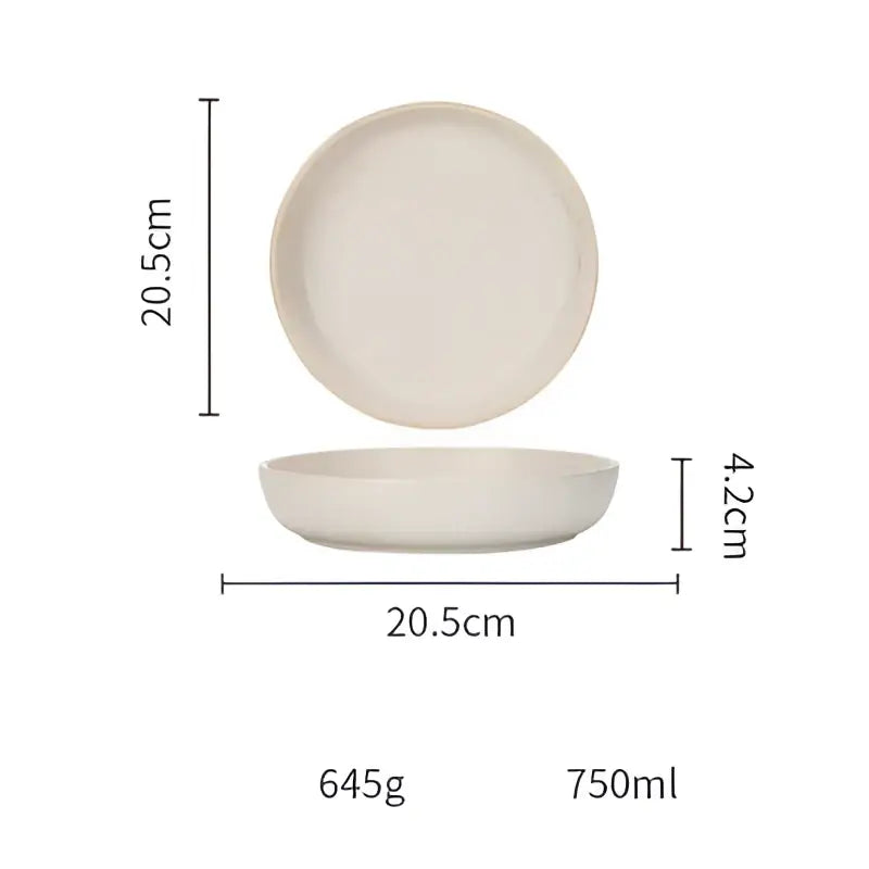 Gold Trimmed Ceramic Bowl