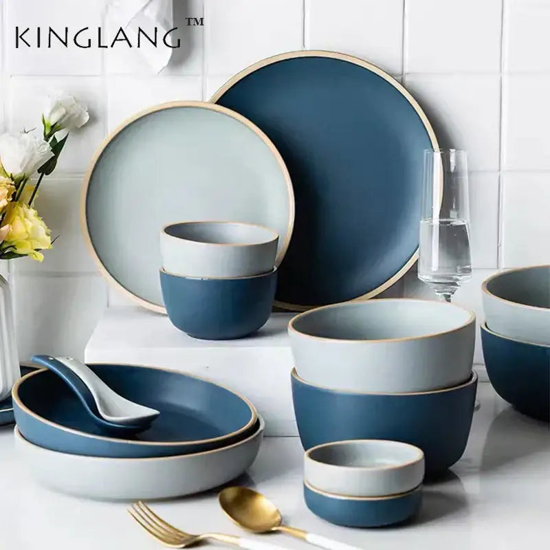 Gold Trimmed Ceramic Bowl