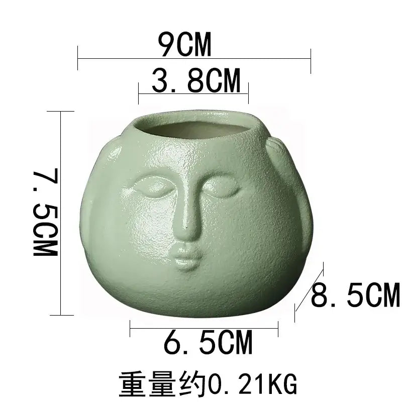 Blue Orange Face Planter