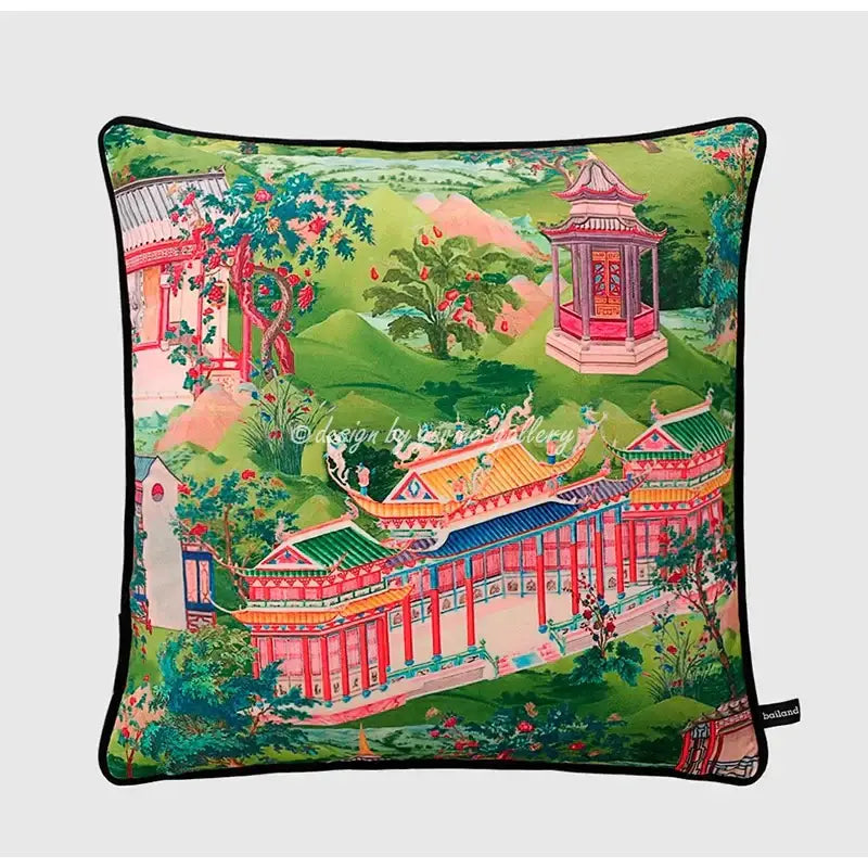 Crane Pattern Pillow Case