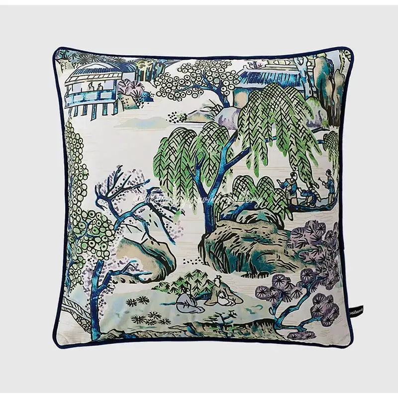 Crane Pattern Pillow Case