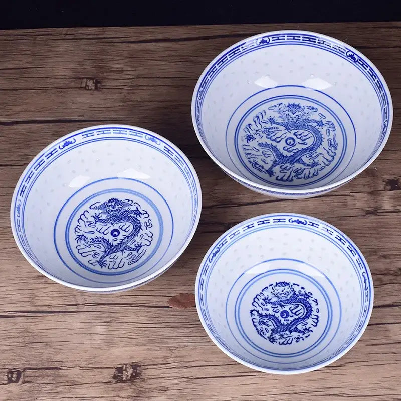 Dragon Pattern Porcelain Bowl