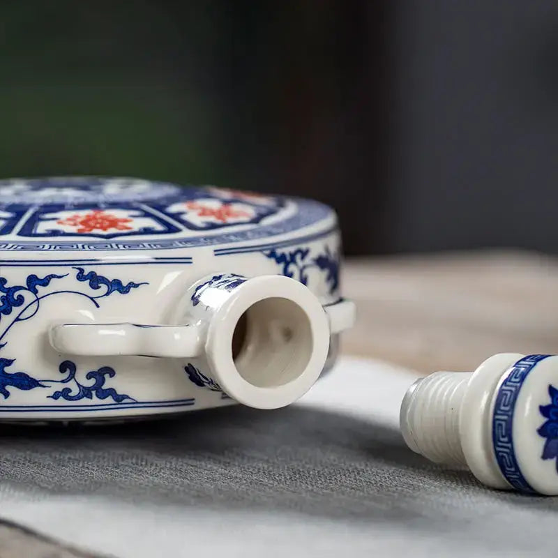 Eight Treasures Ceramic Vase