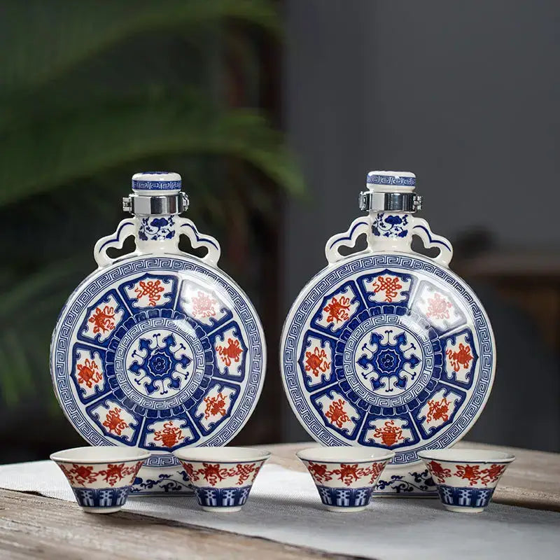Eight Treasures Ceramic Vase