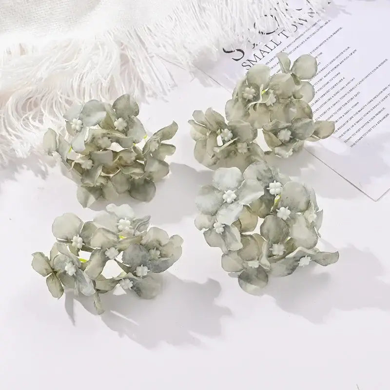 Silk Hydrangea Flower Set