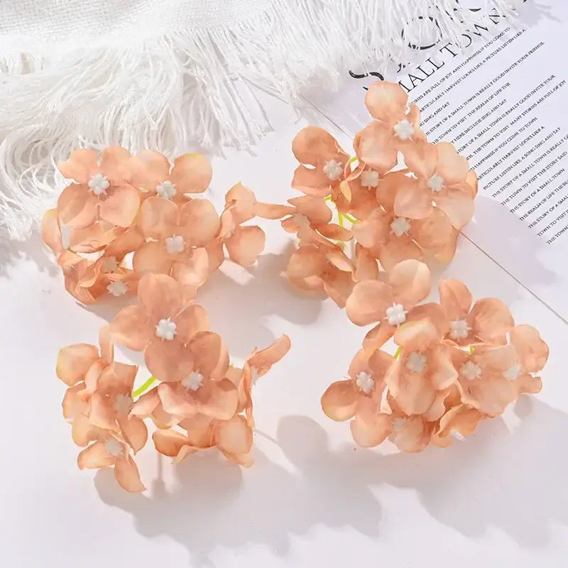 Silk Hydrangea Flower Set