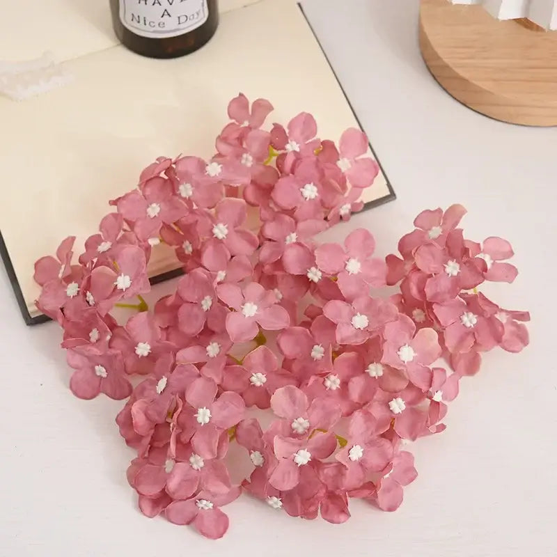 Silk Hydrangea Flower Set