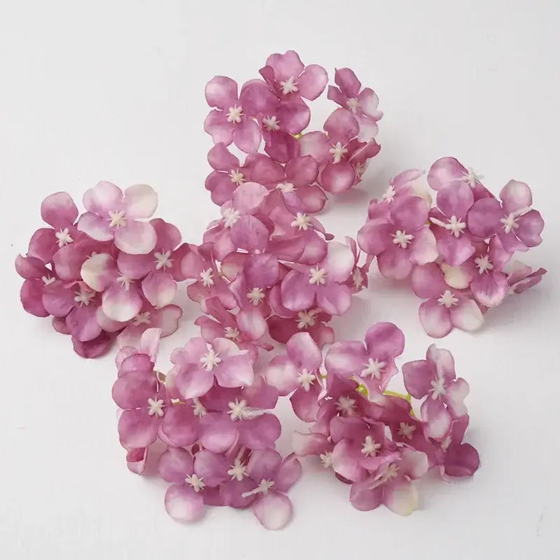 Silk Hydrangea Flower Set
