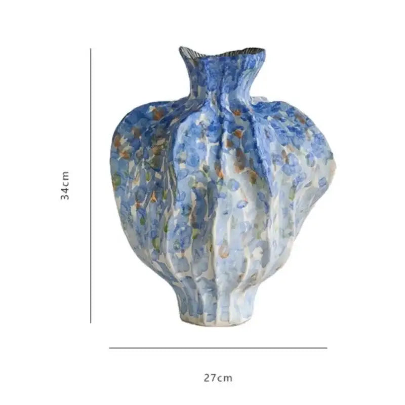 Irregular Porcelain Tulip Vase