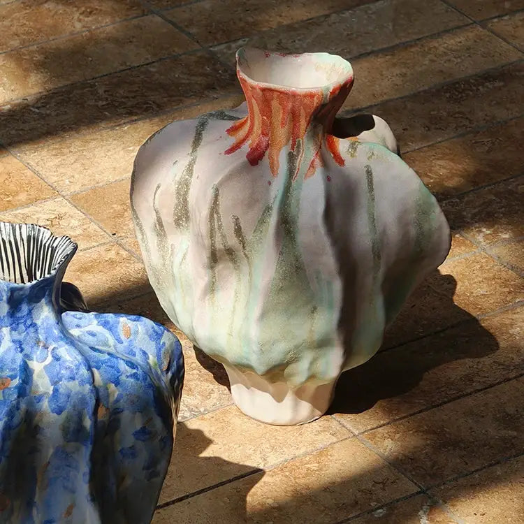Irregular Porcelain Tulip Vase