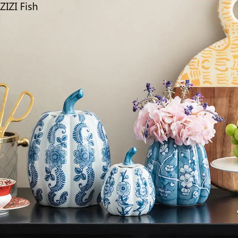 Porcelain Pumpkin Vase