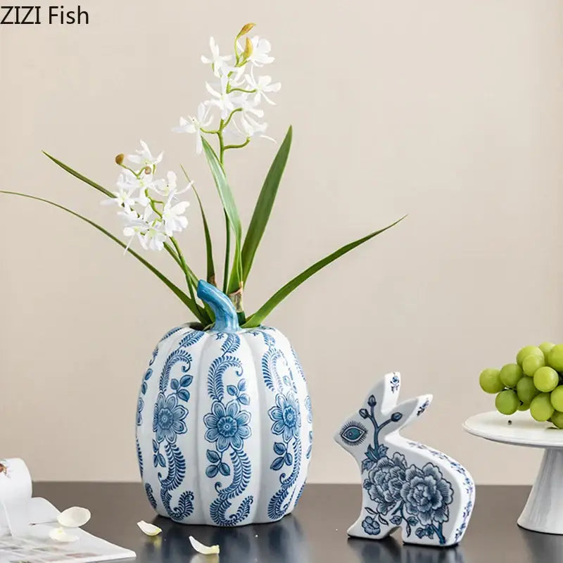 Porcelain Pumpkin Vase
