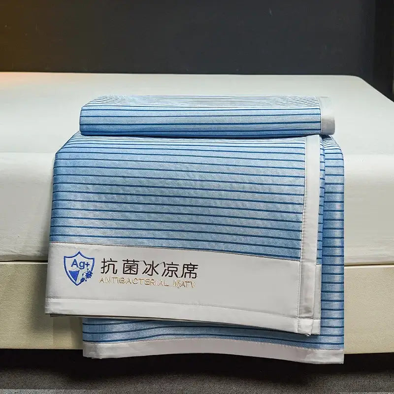 Blue Striped Cooling Mat