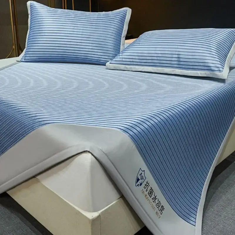 Blue Striped Cooling Mat