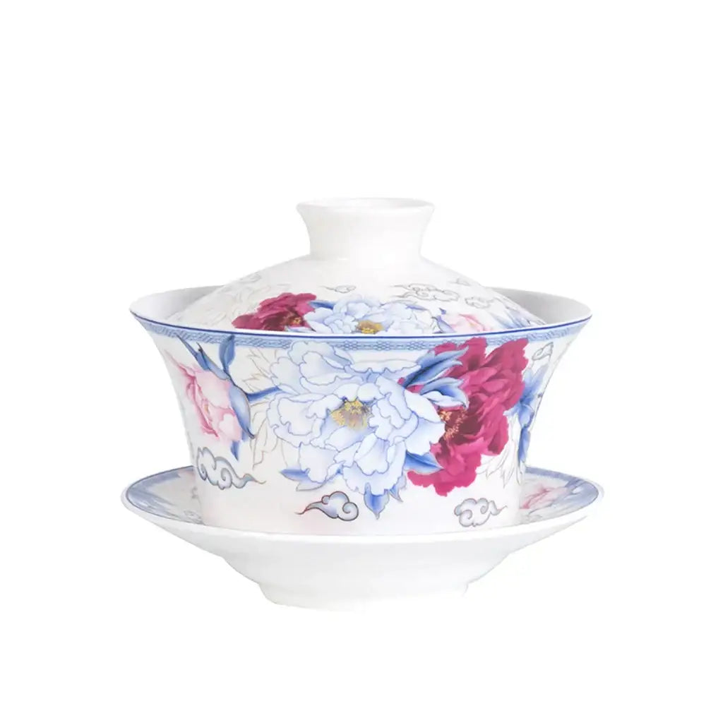 Floral Porcelain Tea Cup Set