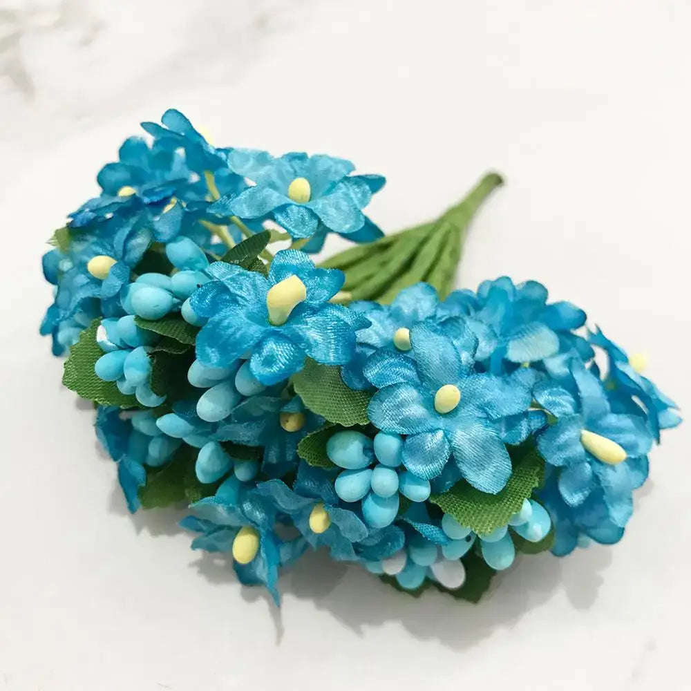 Blue Stamen Berry Decor
