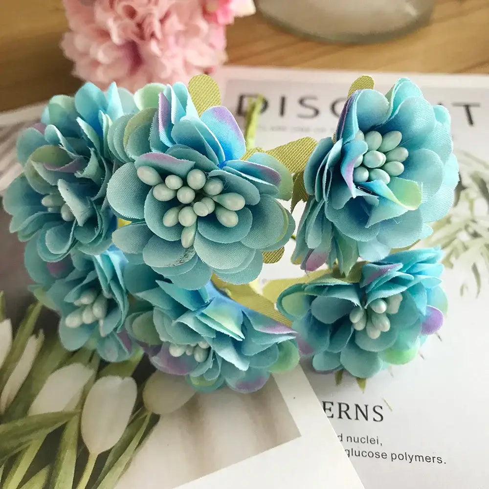 Blue Stamen Berry Decor