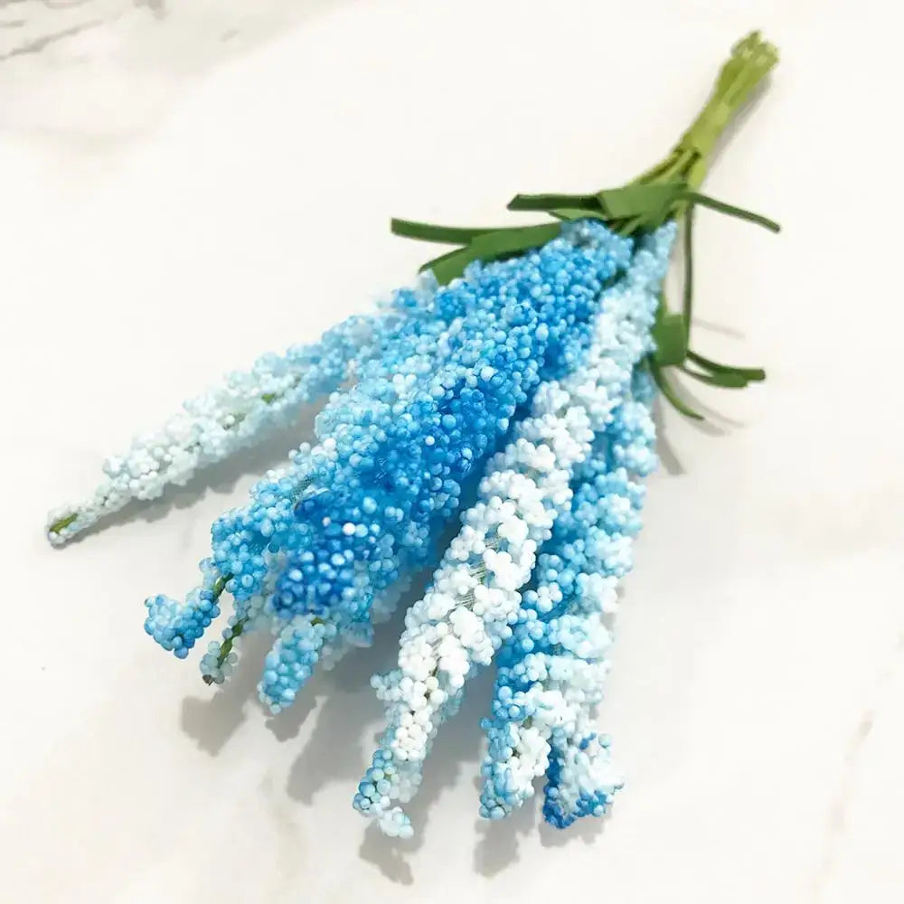 Blue Stamen Berry Decor