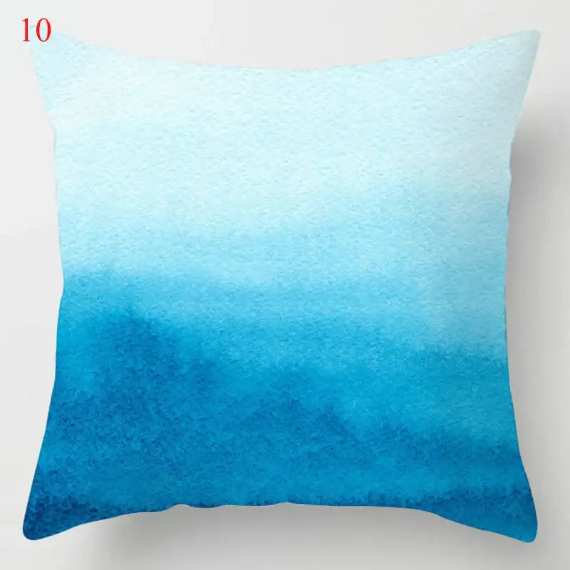 Blue Geometric Throw Pillows