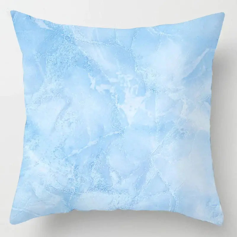 Blue Geometric Throw Pillows