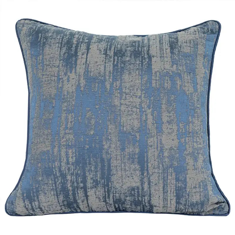 Blue Geometric Pillow Cover