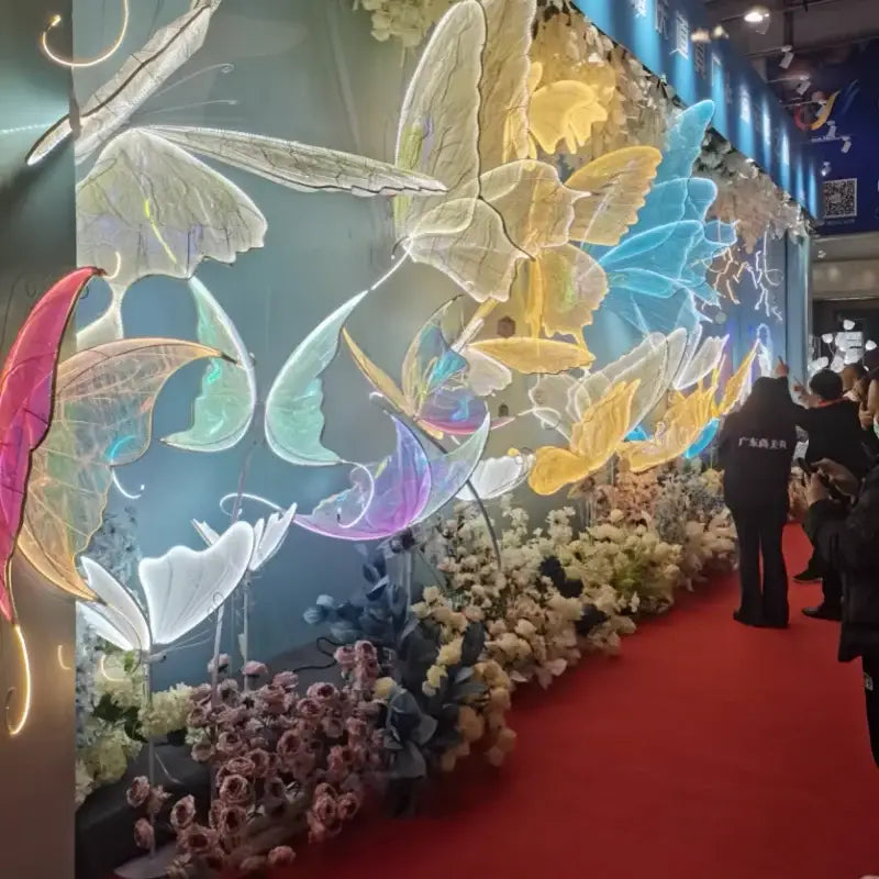 LED Blue Butterfly Decor