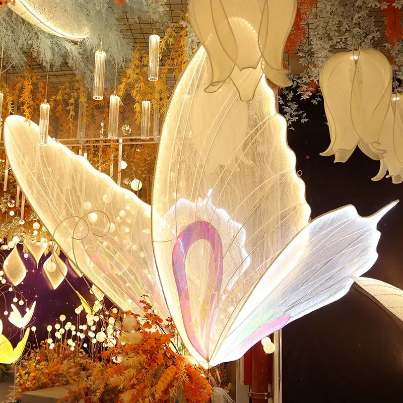 LED Blue Butterfly Decor