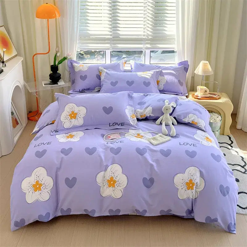 Blue Lavender Cotton Comforter