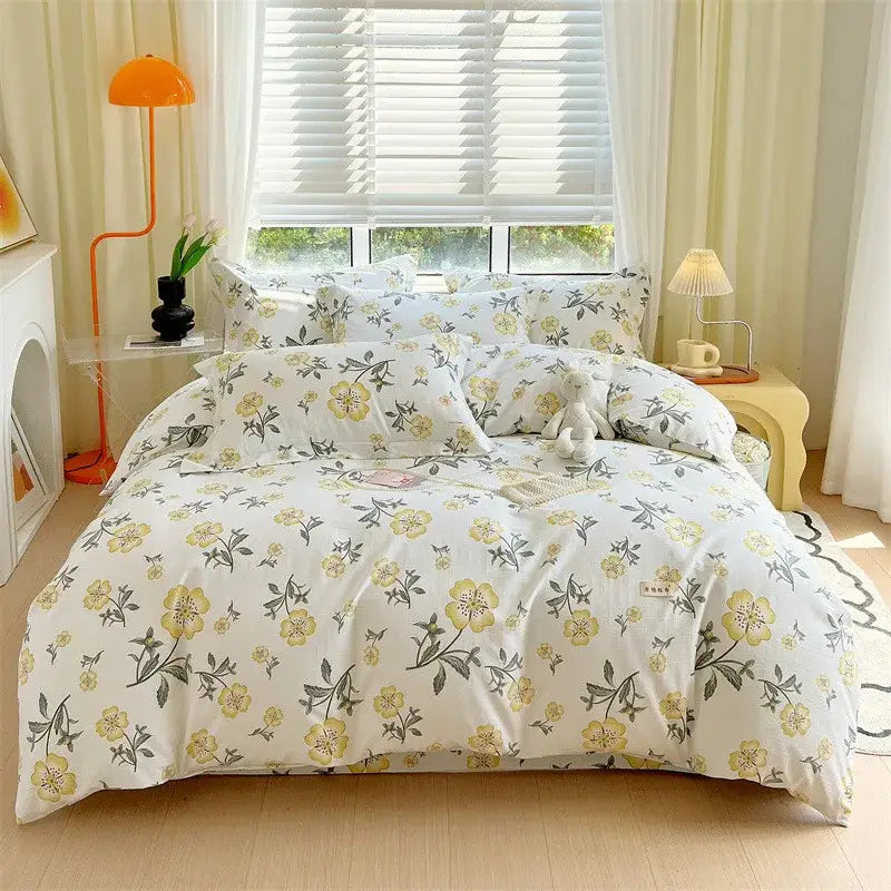 Blue Lavender Cotton Comforter