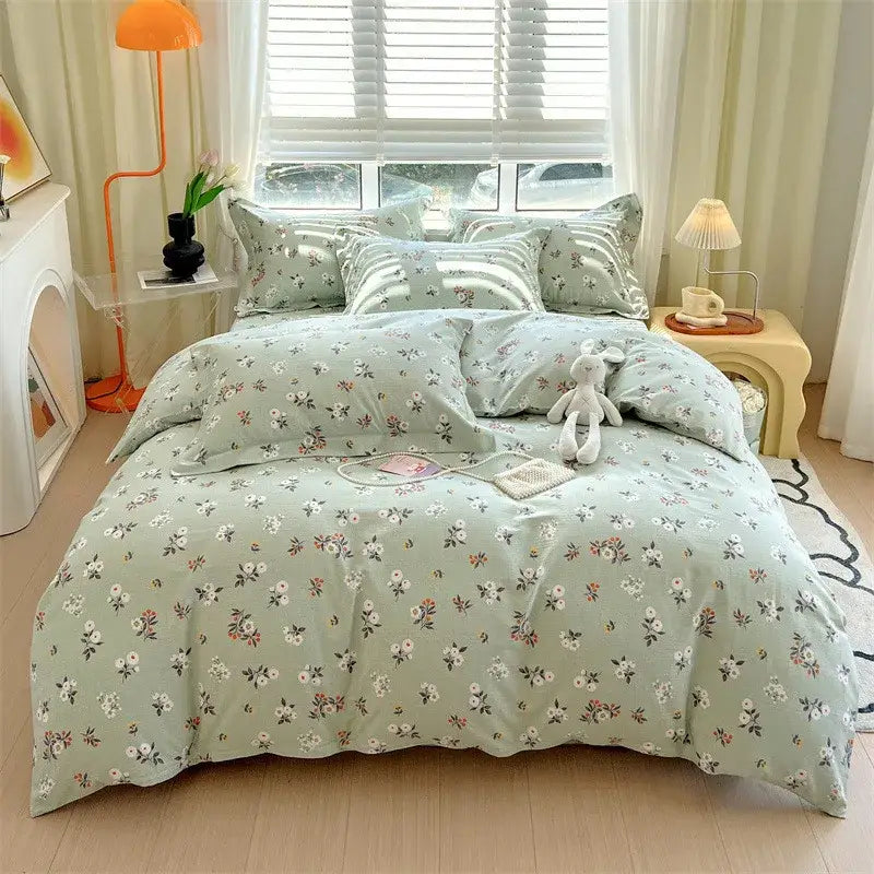 Blue Lavender Cotton Comforter