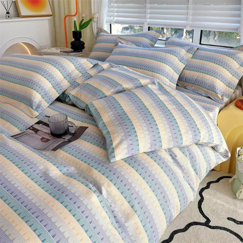 Blue Lavender Cotton Comforter