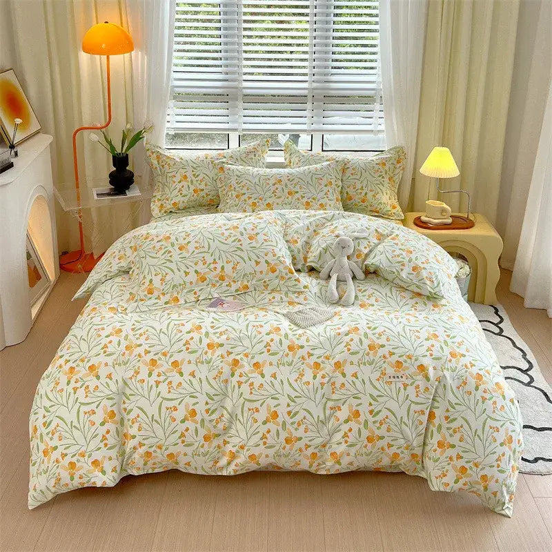 Blue Lavender Cotton Comforter