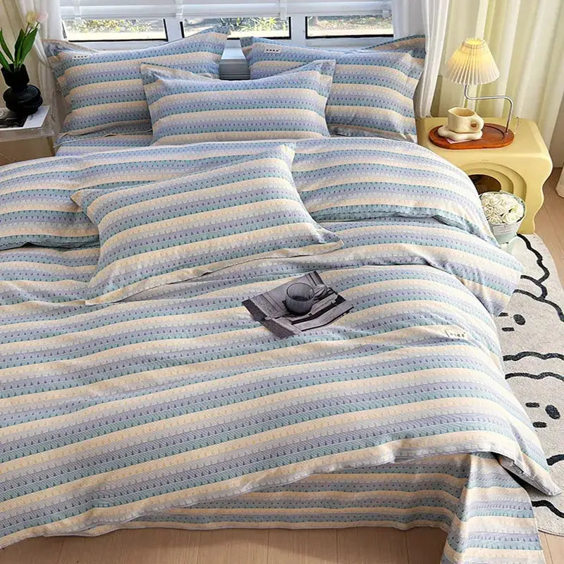 Blue Lavender Cotton Comforter