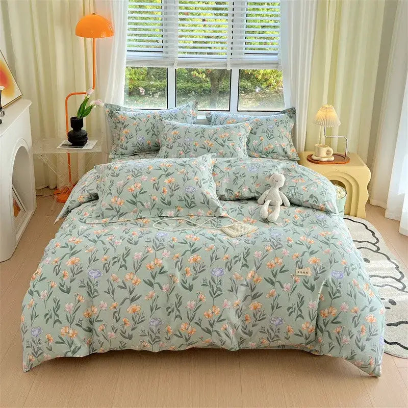 Blue Lavender Cotton Comforter