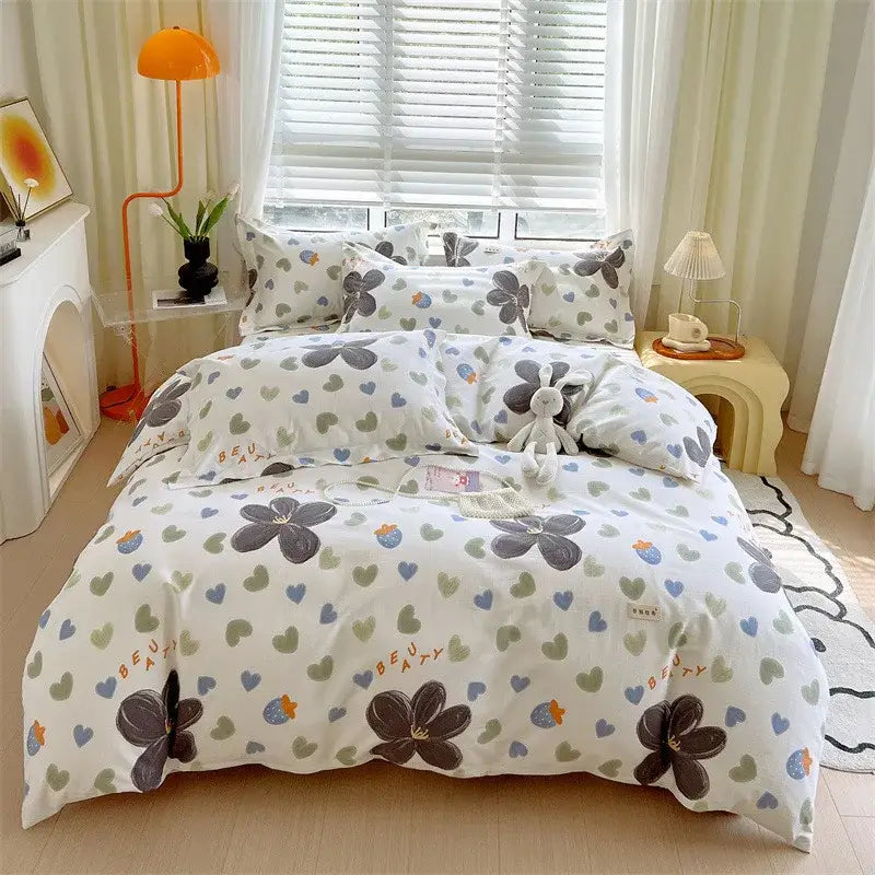 Blue Lavender Cotton Comforter