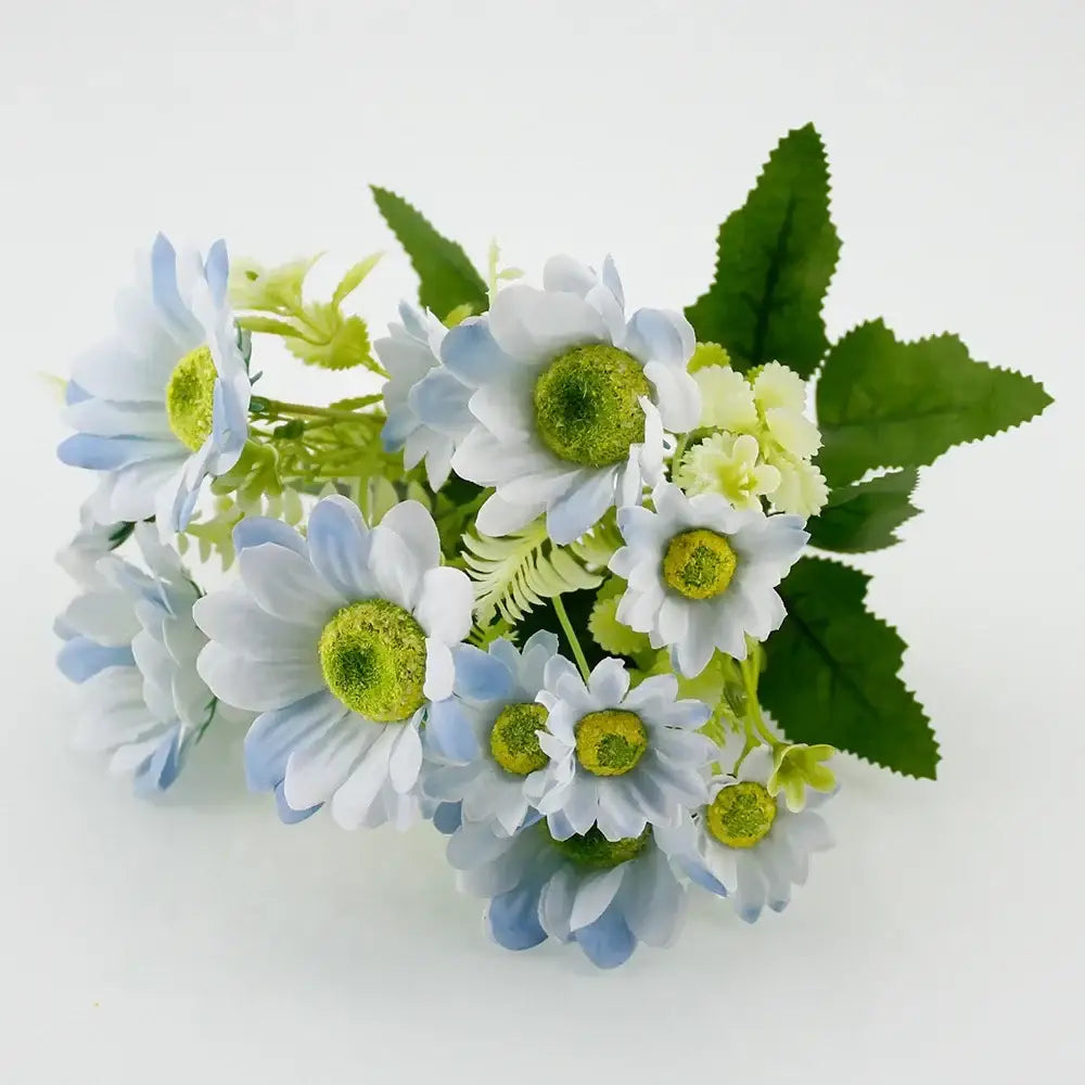 Blue Silk Floral Bouquet