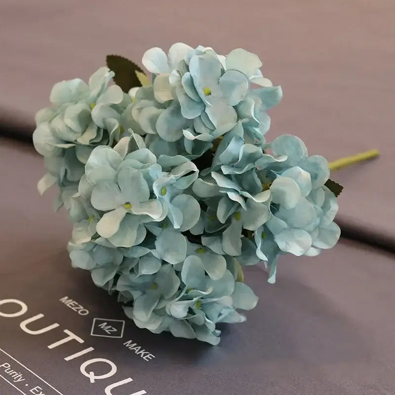 Blue Silk Floral Bouquet