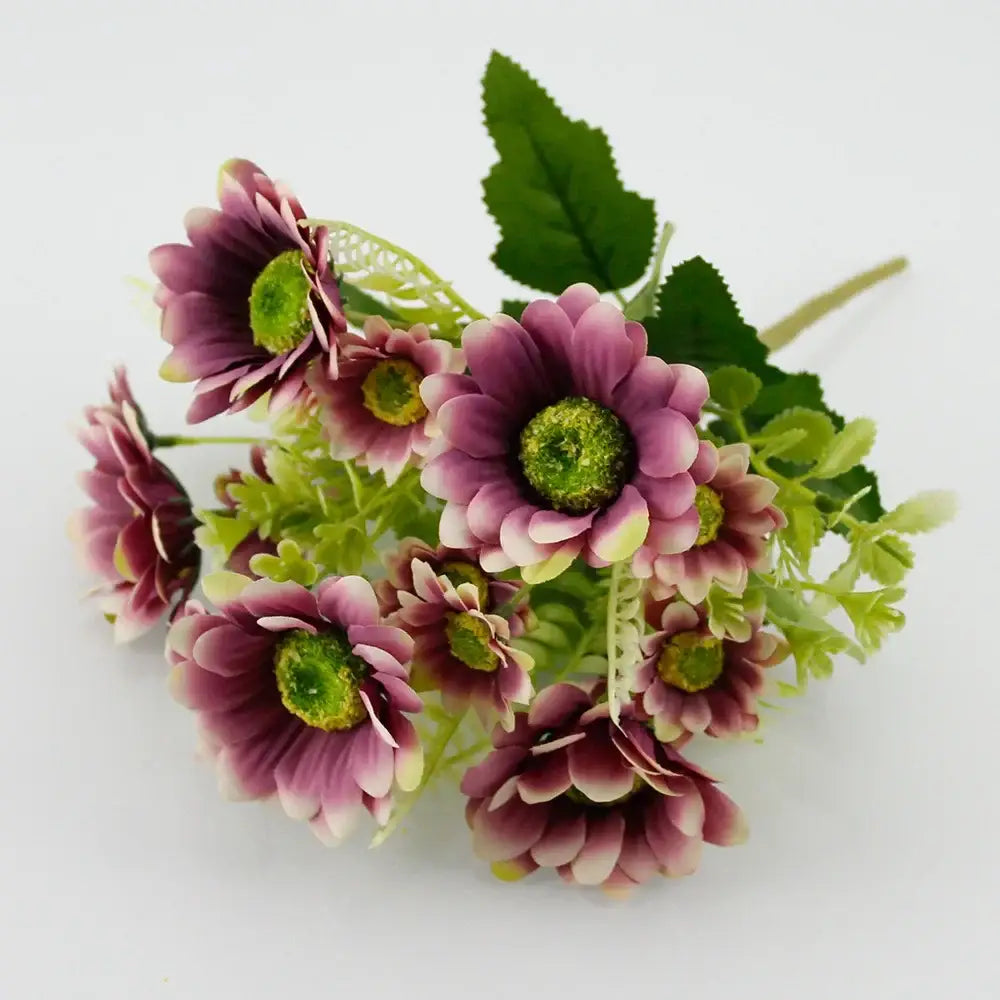 Blue Silk Floral Bouquet