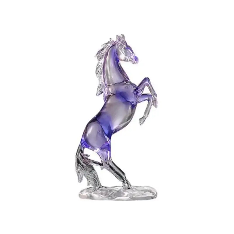 Blue Resin Horse Ornament