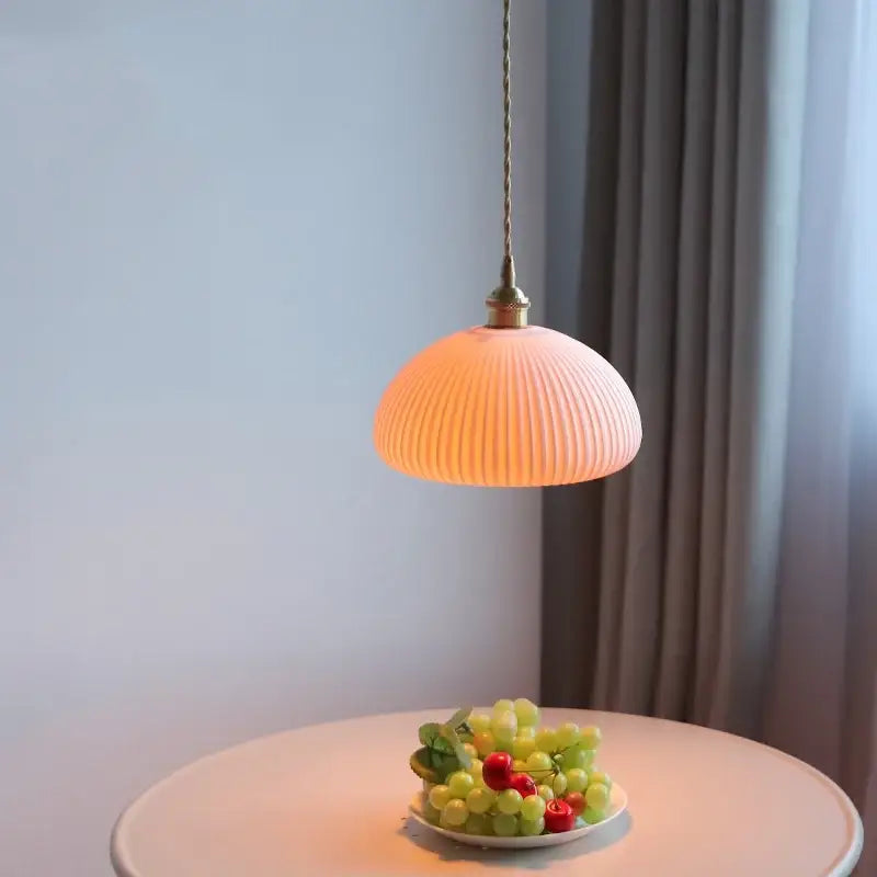Blue Ceramic Pendant Lamp