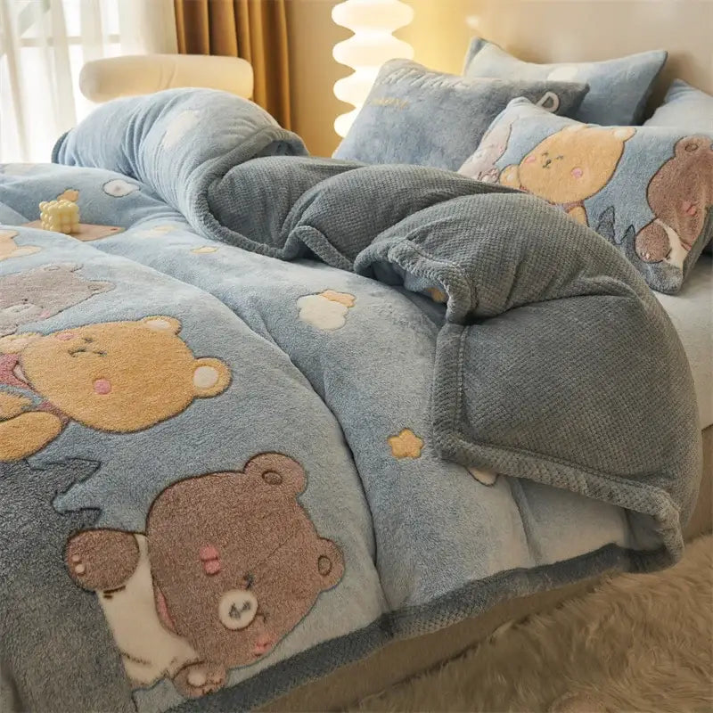 Blue Velvet Duvet Cover