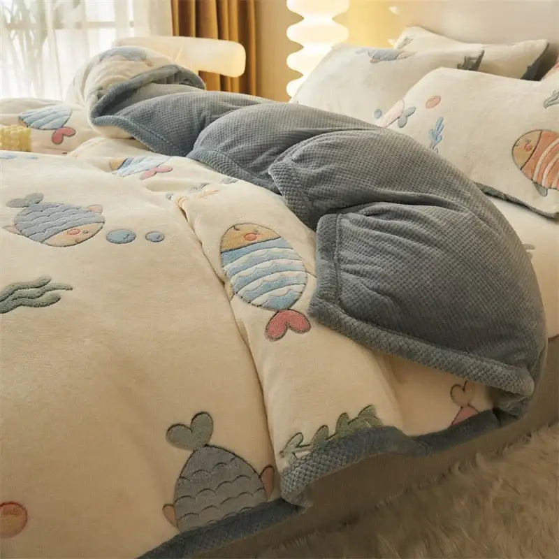 Blue Velvet Duvet Cover