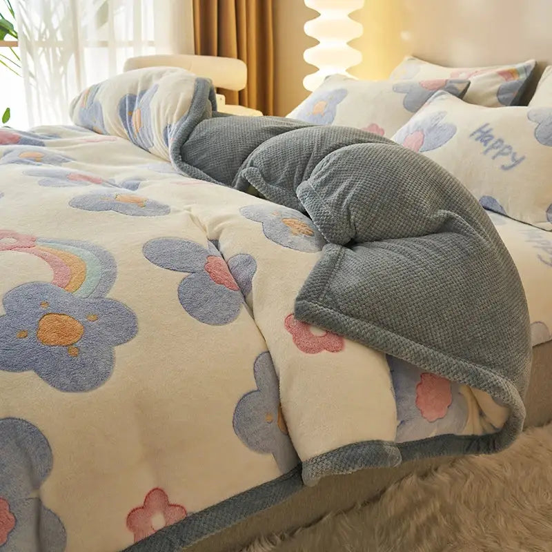 Blue Velvet Duvet Cover
