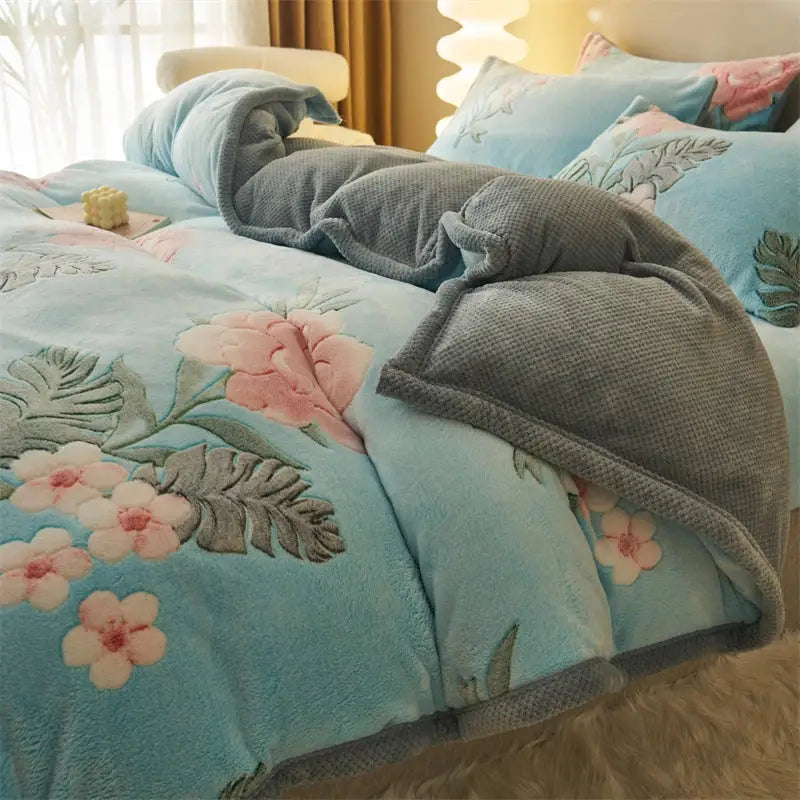 Blue Velvet Duvet Cover