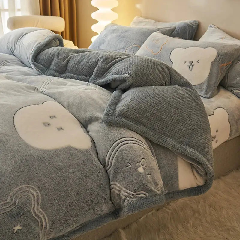 Blue Velvet Duvet Cover