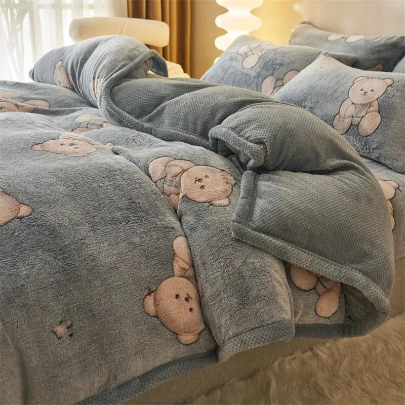 Blue Velvet Duvet Cover