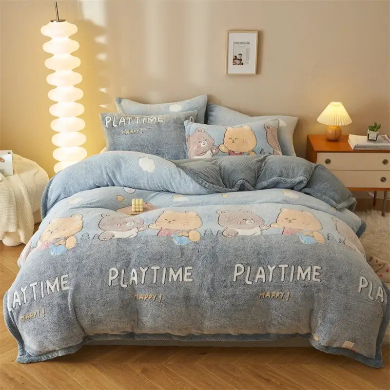 Blue Velvet Duvet Cover