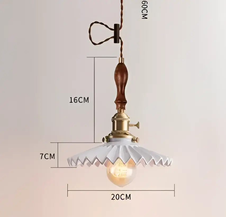 Blue Glass Pendant Light Translucent Brass