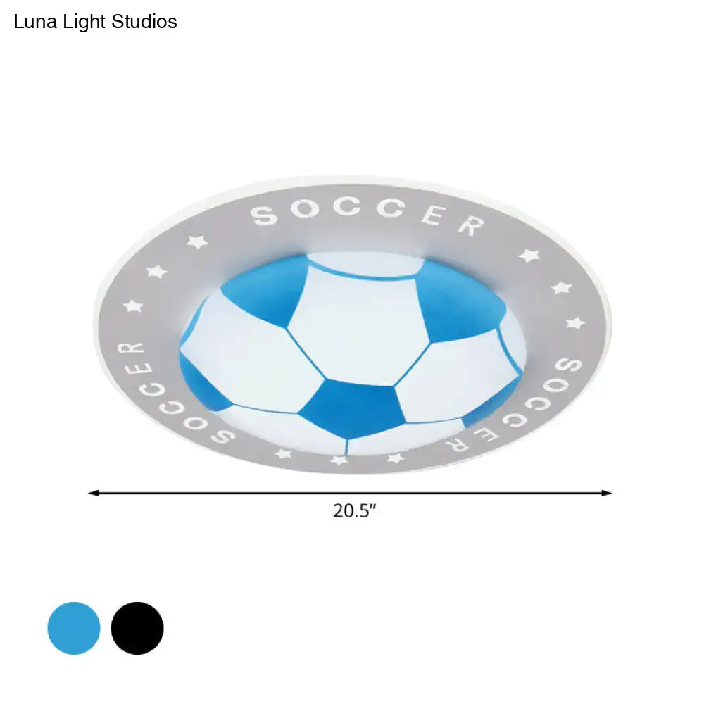 Black Football Ceiling Light